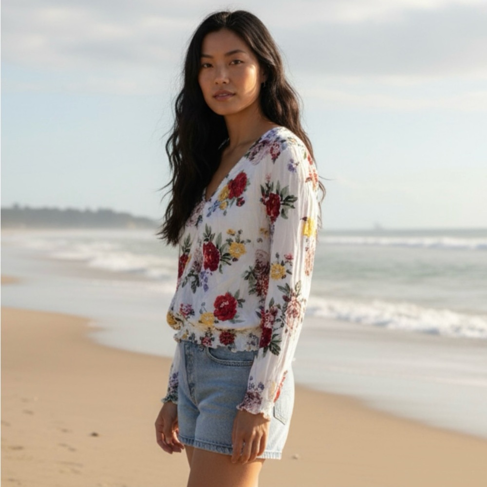 Candies Jr Girls Cottage Core Rayon Top Size XL